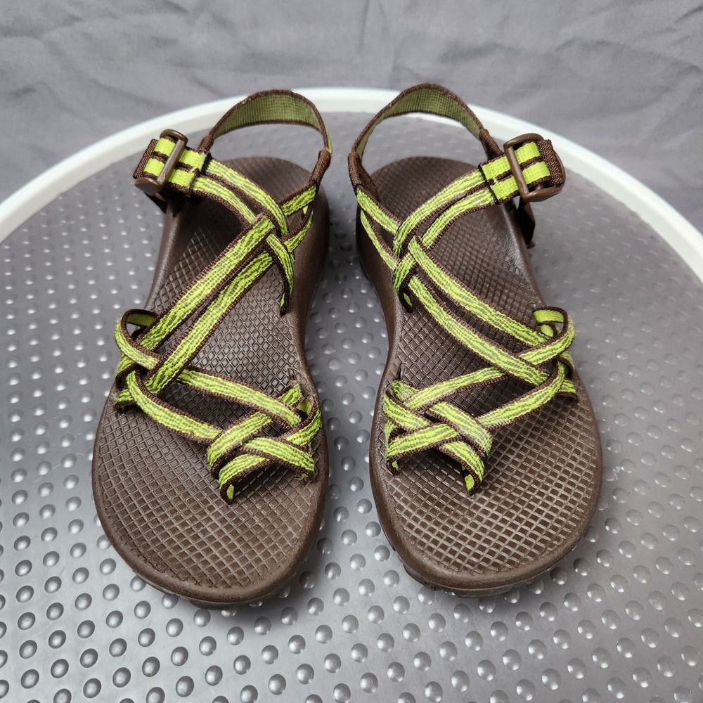 Chaco‎ ZX/2 Classic Sandals Womens 7 Green Brown Strappy Outdoor Hike Adjustable
